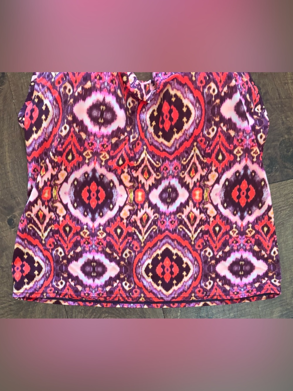 Victoria’s Secret 2 two piece patterned tankini bathing swim suit 34D/medium - Picture 5 of 9